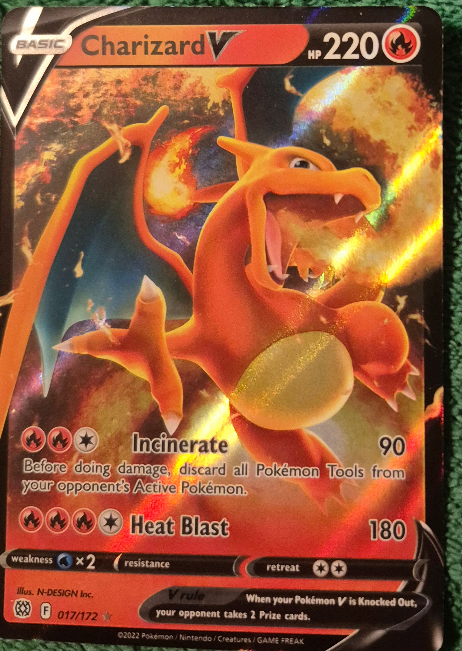 Pokemon 2022 Pokemon Brilliant Stars Charizard V FULL ART 071/172