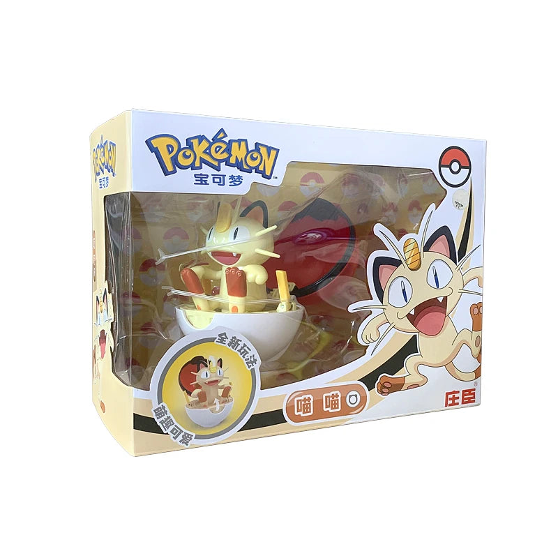 Pokemon Toys Pokeball Deformation Anime Action Figure Model Original Box Pikachu Eevee Squirtle Charmander Bulbasaur Kids Gifts