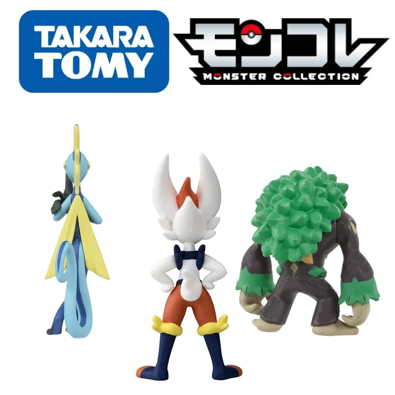 Original TOMY Pokemon Figures Sword Shield Collection  Rillaboom Eternatus  Zamazenta Eternatus Anime Pokemon Toys Child's Gifts