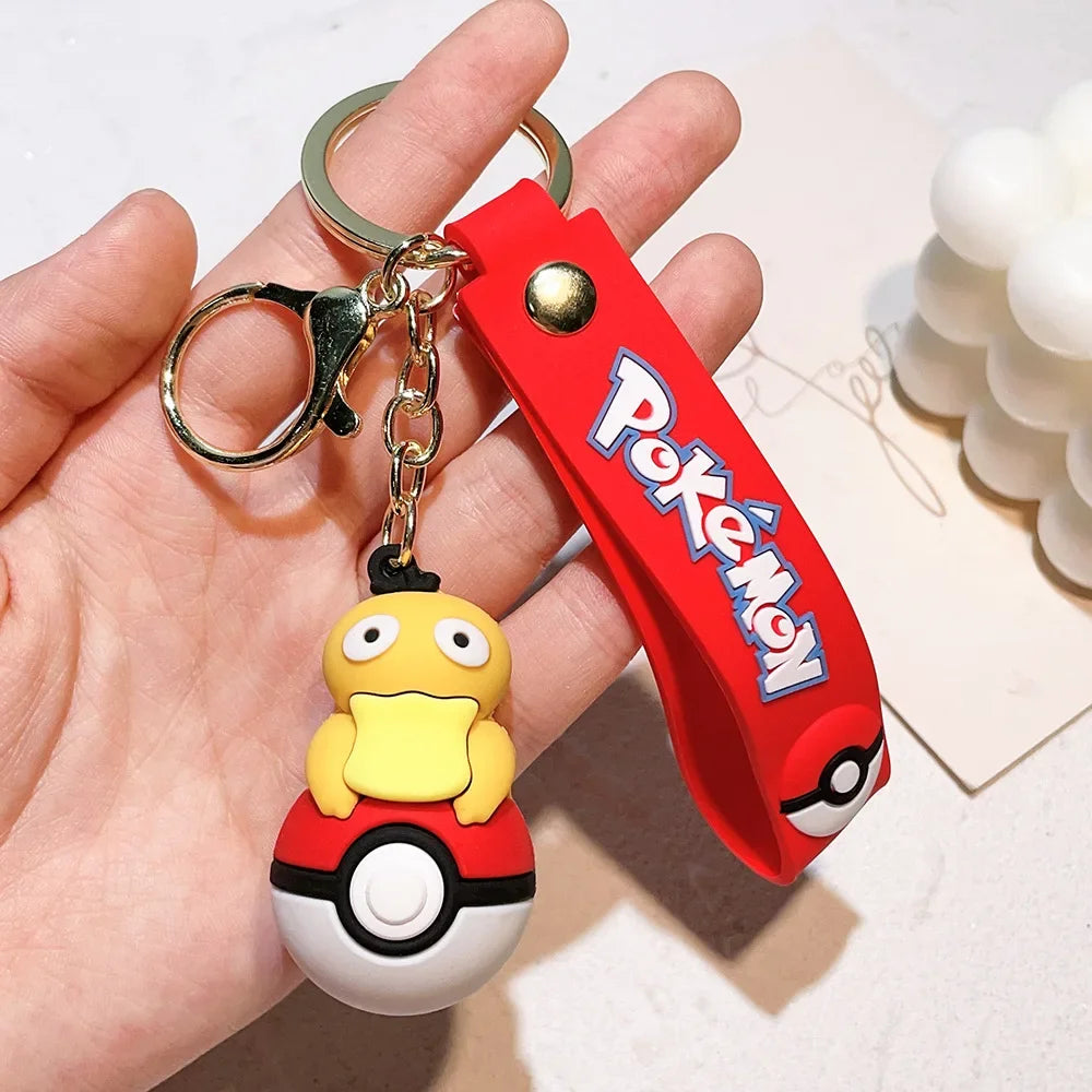 Pokemon Keychain Kawaii Cartoon Pikachu Pendant Creative Car Bag Pendant Christmas Halloween Birthday Gift