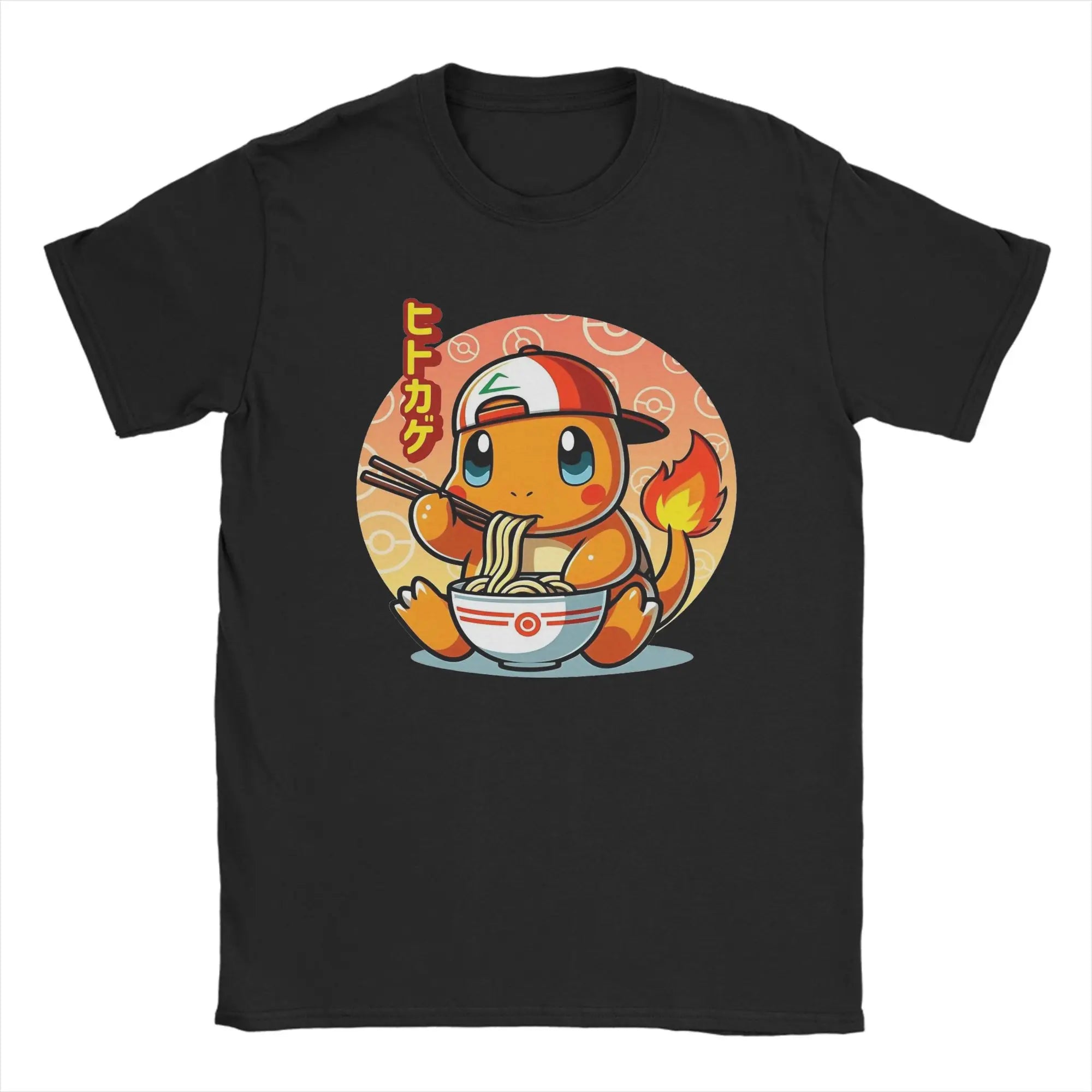 Pokemon T-shirt Men's Pure Cotton Casual T-shirt Round Neck T-shirt Short Sleeve Clothing Summer Sports Casual Half Sleeve Top