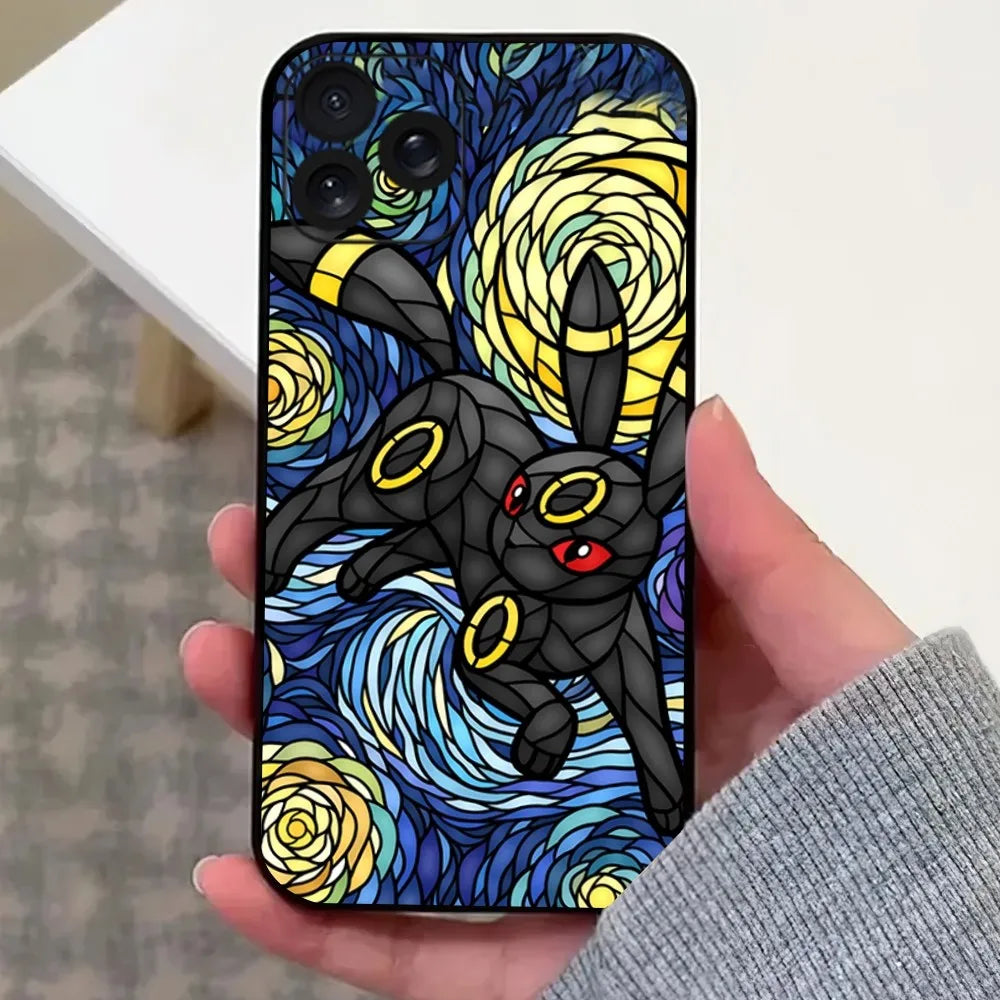 MINISO Art P-Pokemon Phone Case For iPhone 8 11 12 13 14 15 Mini X XR XS PRO MAX Plus Shell