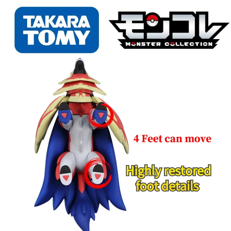 Original TOMY Pokemon Figures Sword Shield Collection  Rillaboom Eternatus  Zamazenta Eternatus Anime Pokemon Toys Child's Gifts