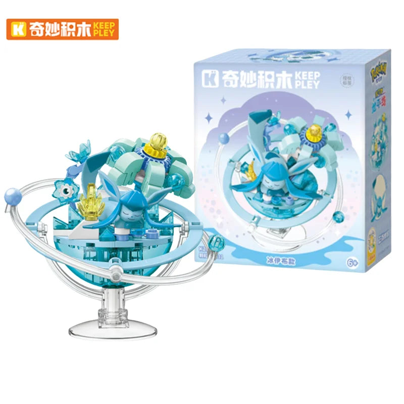 Keeppley Building Blocks Pokemon Toys Pikachu Sylveon Togepi Sprigatito Fuecoco Building Blocks  Children's Birthday Gift ﻿