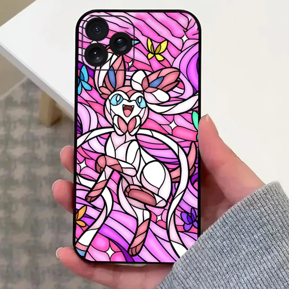 MINISO Art P-Pokemon Phone Case For iPhone 8 11 12 13 14 15 Mini X XR XS PRO MAX Plus Shell