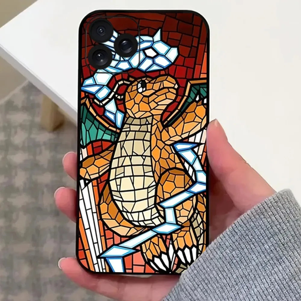 MINISO Art P-Pokemon Phone Case For iPhone 8 11 12 13 14 15 Mini X XR XS PRO MAX Plus Shell