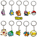 Pokemon Keychain Pikachu Charizard Anime Character Keychain Kids Birthday Party Favors Guest Gifts Classroom Rewards Baby Shower