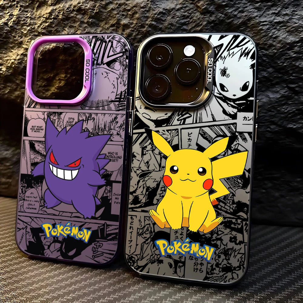 Cartoon P-Pokemon Phone Case For iPhone 16e 16 15 14 13 12 11 mini Pro Max X XR XSMAX 8 7 Plus Anti Fall Matte Back Cover