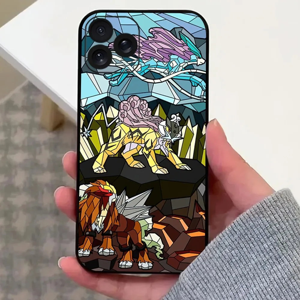 MINISO Art P-Pokemon Phone Case For iPhone 8 11 12 13 14 15 Mini X XR XS PRO MAX Plus Shell