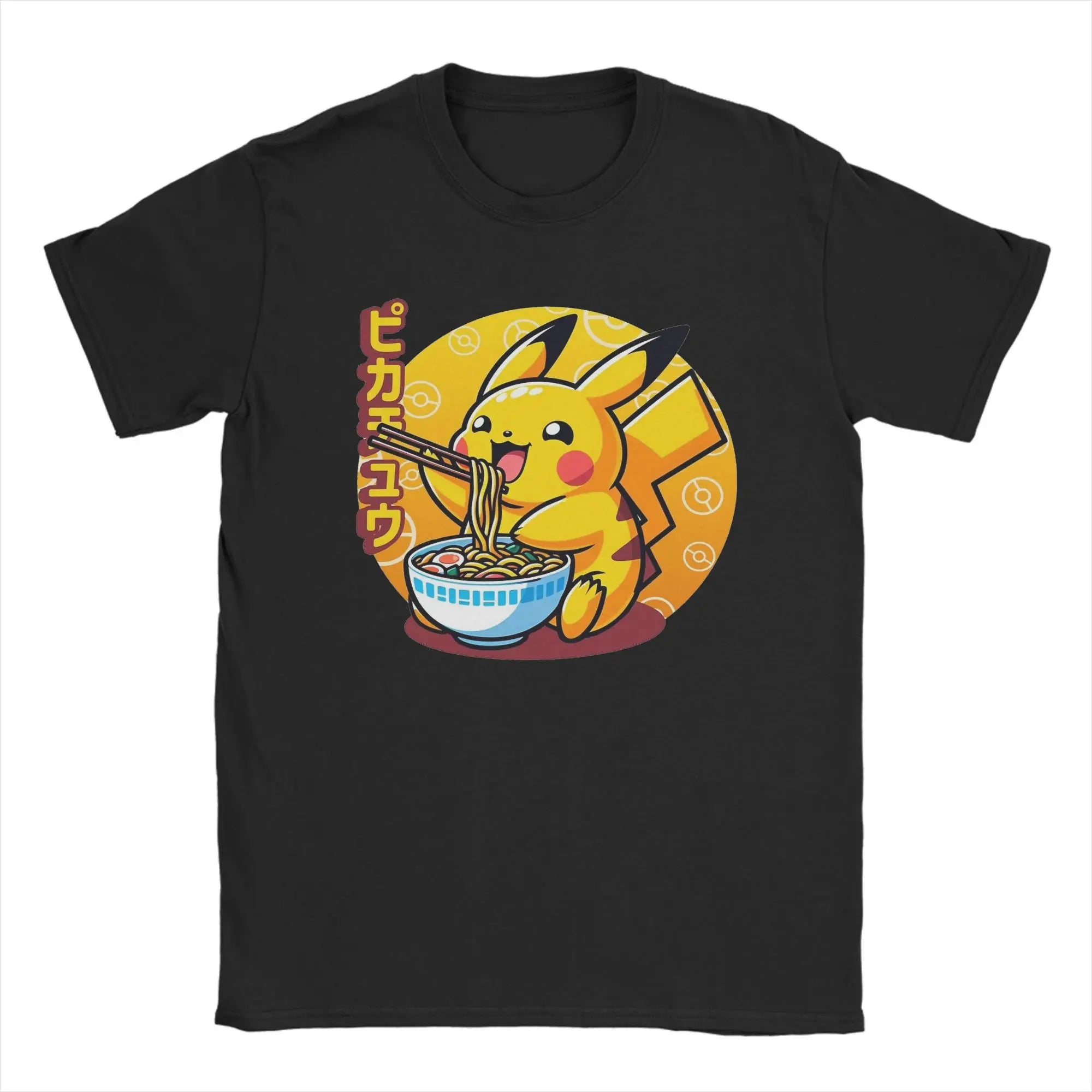 Pokemon T-shirt Men's Pure Cotton Casual T-shirt Round Neck T-shirt Short Sleeve Clothing Summer Sports Casual Half Sleeve Top