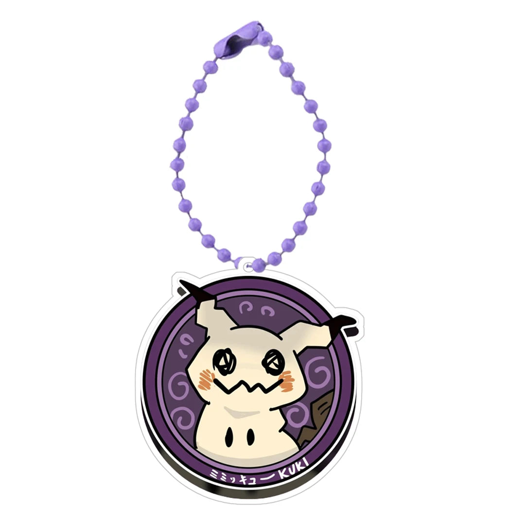 Pokemon Keychain Gengar Charizard Greninja Mimikyu Psyduck Anime Game Characters Self Made Acrylic Small Cards Toys Gifts