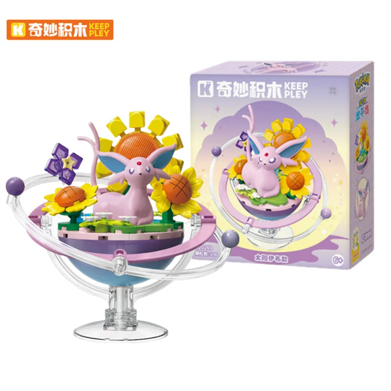 Keeppley Building Blocks Pokemon Toys Pikachu Sylveon Togepi Sprigatito Fuecoco Building Blocks  Children's Birthday Gift ﻿