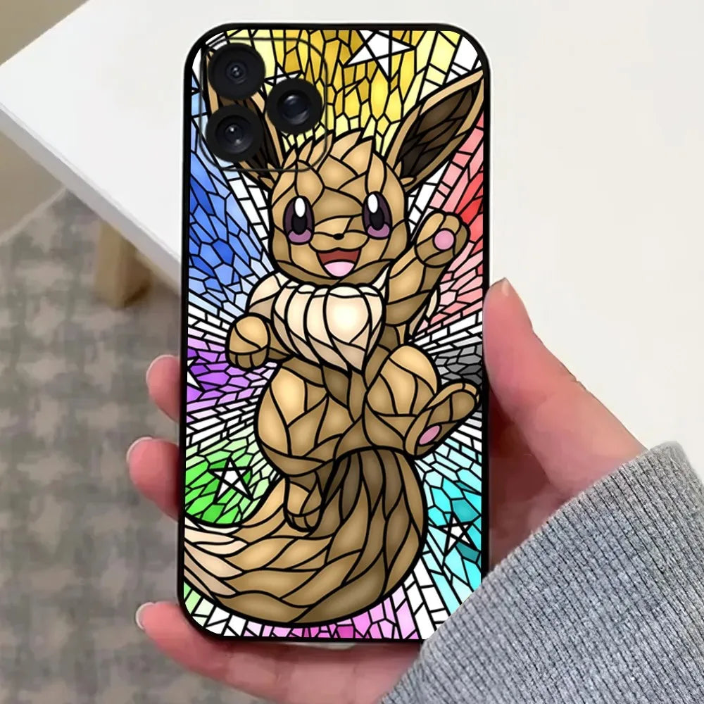 MINISO Art P-Pokemon Phone Case For iPhone 8 11 12 13 14 15 Mini X XR XS PRO MAX Plus Shell