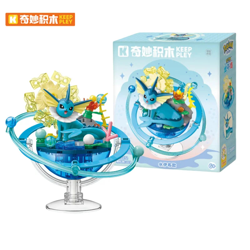 Keeppley Building Blocks Pokemon Toys Pikachu Sylveon Togepi Sprigatito Fuecoco Building Blocks  Children's Birthday Gift ﻿
