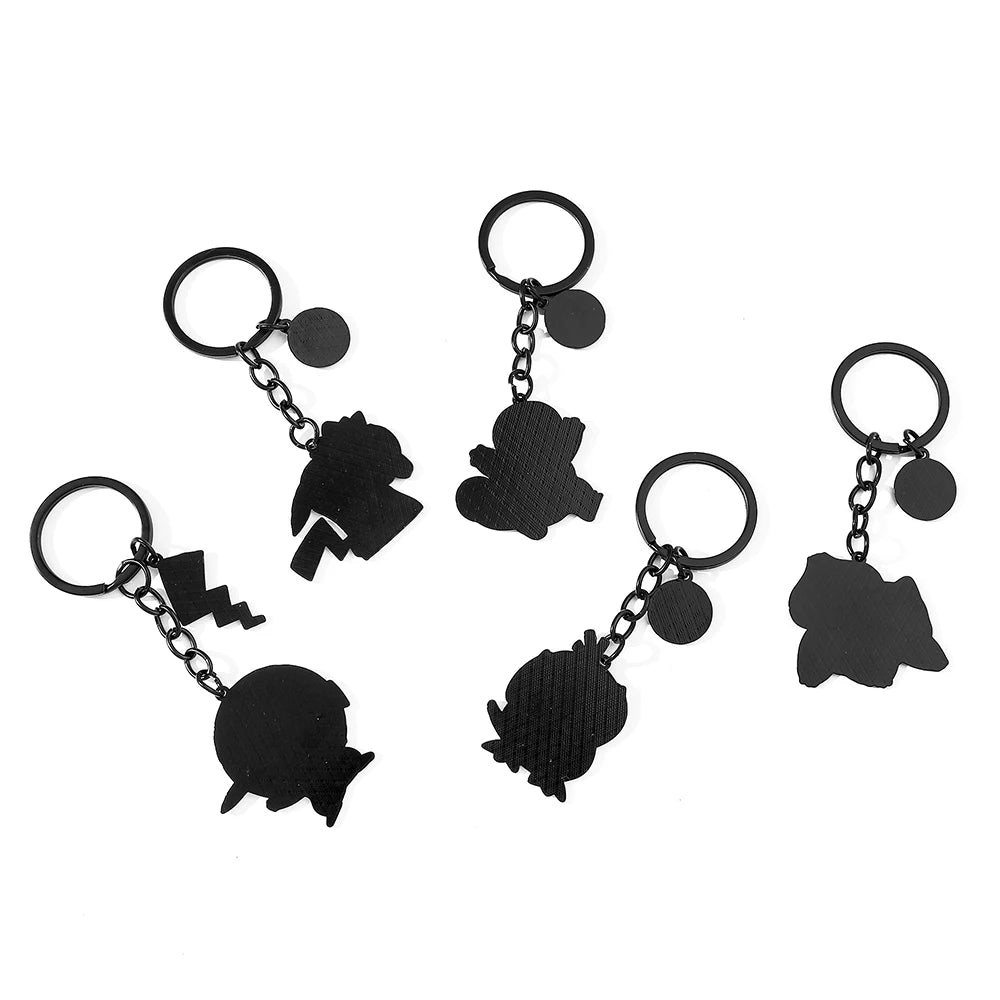 Kawaii Pokemon Keychain for Boys and Girls, Pikachu, Bulbasaur, Psyduck, Squirtle, Cute Pendant Dolls, Souvenirs Gift, Wholesale