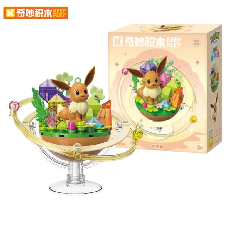 Keeppley Building Blocks Pokemon Toys Pikachu Sylveon Togepi Sprigatito Fuecoco Building Blocks  Children's Birthday Gift ﻿