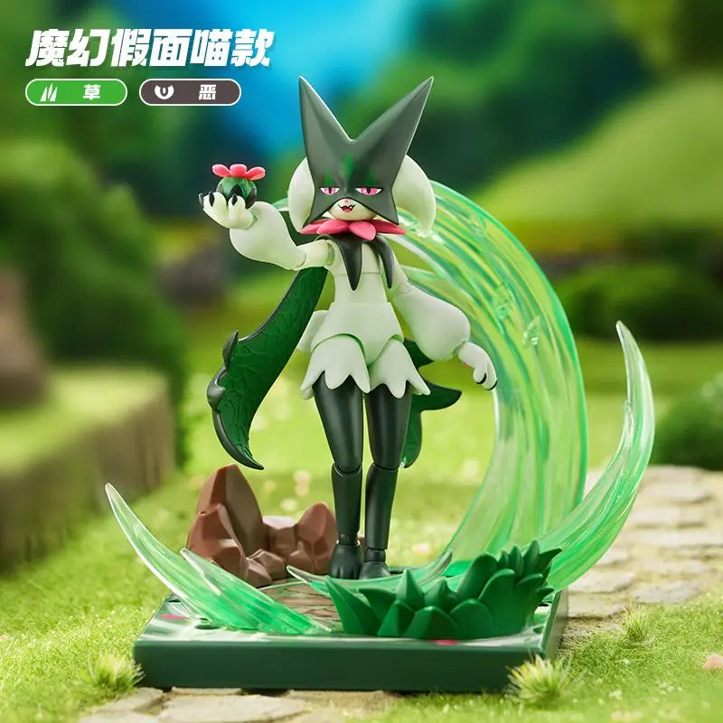 Blokees Model Pokemon Toys Assembly Model Meowscarada Greninja Ceruledge Charizard  Collectible Robot Kits Models Kids Gift