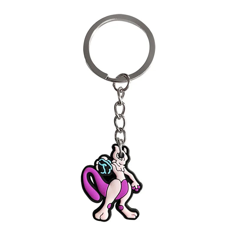 Pokemon Keychain Pikachu Anime Characters Keychain Children's Birthday Party Gift Classroom Rewards Guest Gift Baby Shower