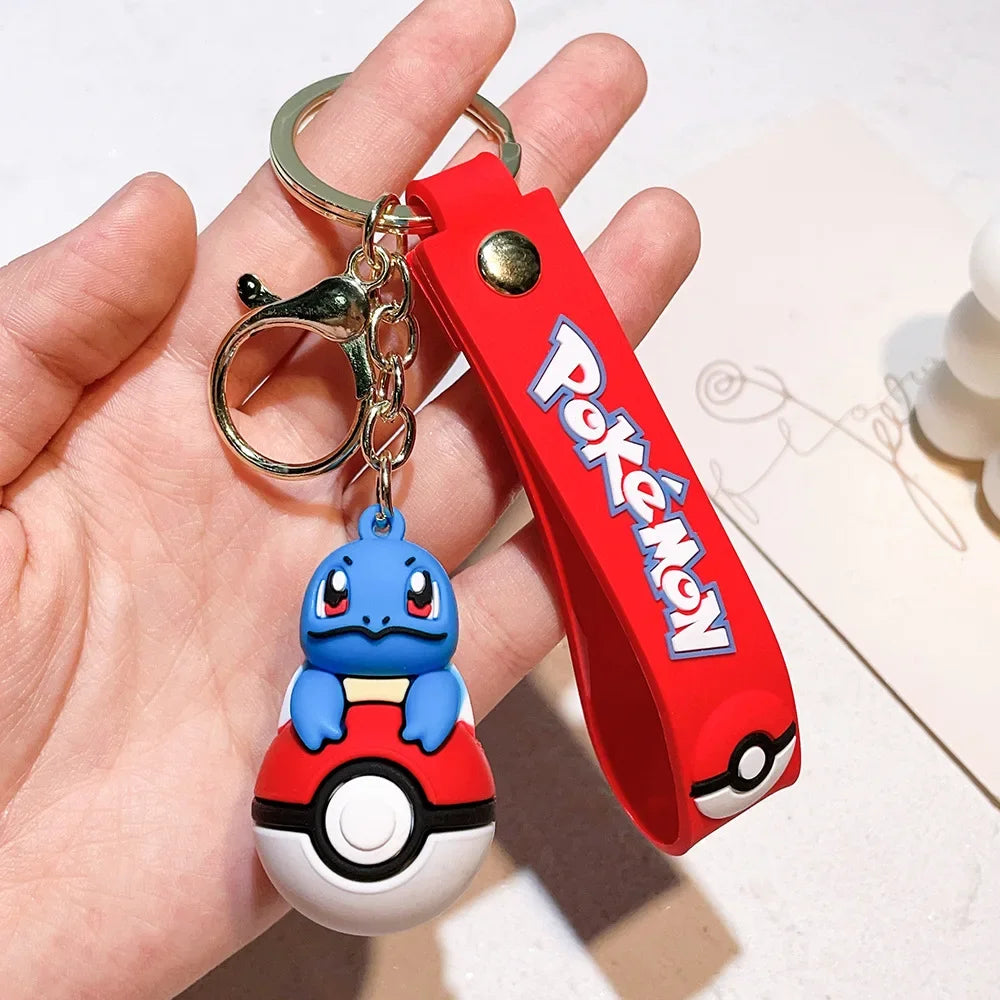 Pokemon Keychain Kawaii Cartoon Pikachu Pendant Creative Car Bag Pendant Christmas Halloween Birthday Gift