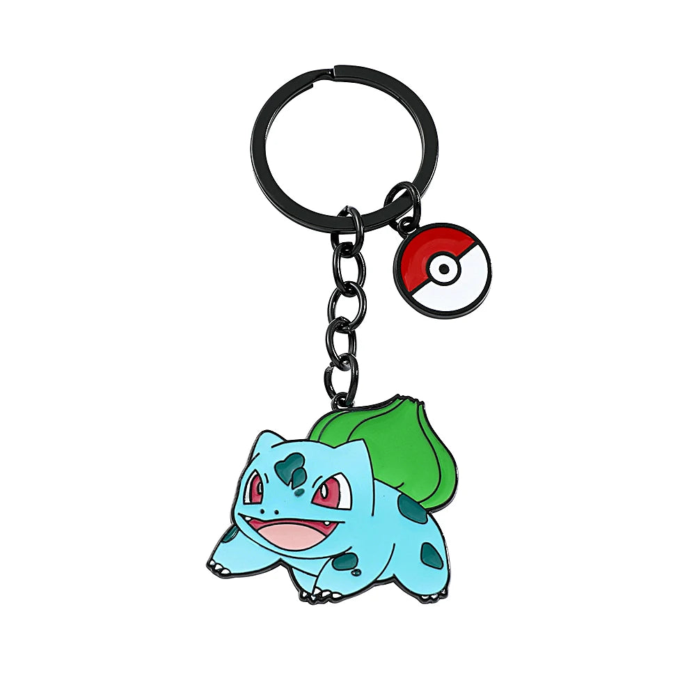 Kawaii Pokemon Keychain for Boys and Girls, Pikachu, Bulbasaur, Psyduck, Squirtle, Cute Pendant Dolls, Souvenirs Gift, Wholesale