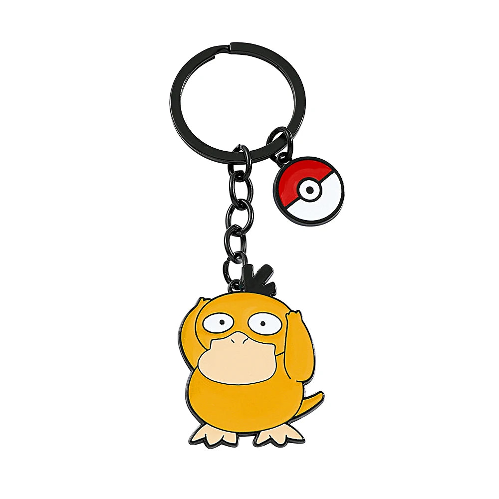 Kawaii Pokemon Keychain for Boys and Girls, Pikachu, Bulbasaur, Psyduck, Squirtle, Cute Pendant Dolls, Souvenirs Gift, Wholesale
