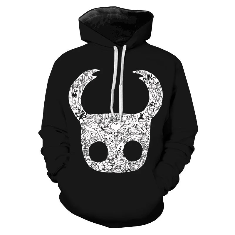 Hollow Knight Game 3D Print Hoodies Men Women Casual Fashion Oversized Sweatshirts Hoodie Harajuku Pullovers Tracksuit Clothing