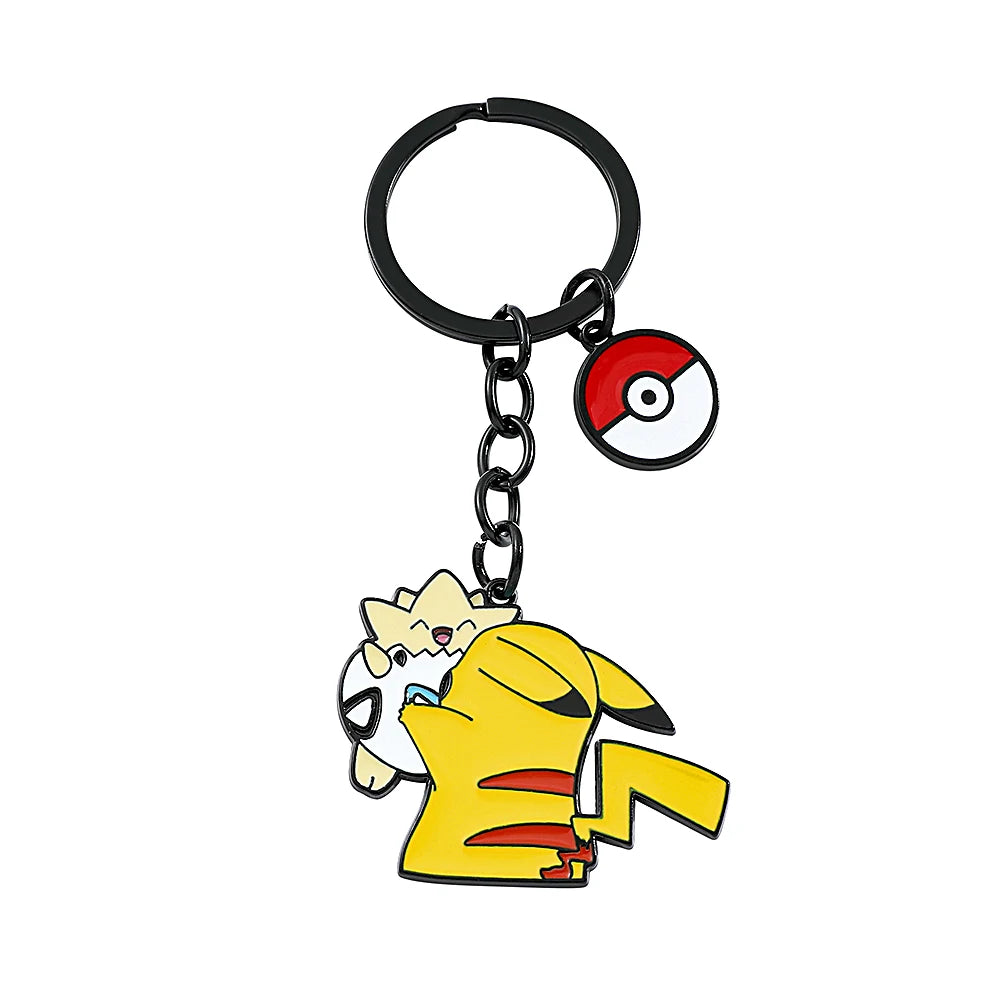 Kawaii Pokemon Keychain for Boys and Girls, Pikachu, Bulbasaur, Psyduck, Squirtle, Cute Pendant Dolls, Souvenirs Gift, Wholesale