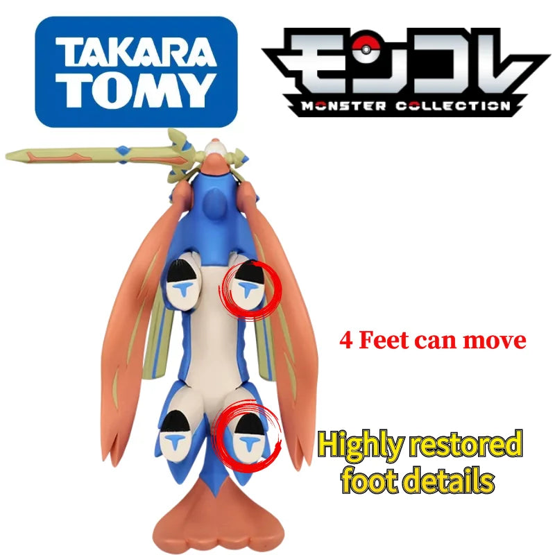 Original TOMY Pokemon Figures Sword Shield Collection  Rillaboom Eternatus  Zamazenta Eternatus Anime Pokemon Toys Child's Gifts