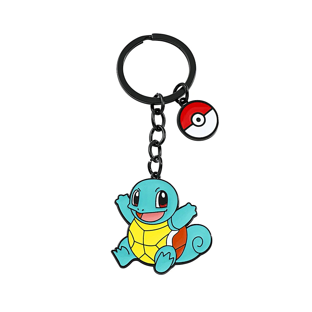 Kawaii Pokemon Keychain for Boys and Girls, Pikachu, Bulbasaur, Psyduck, Squirtle, Cute Pendant Dolls, Souvenirs Gift, Wholesale