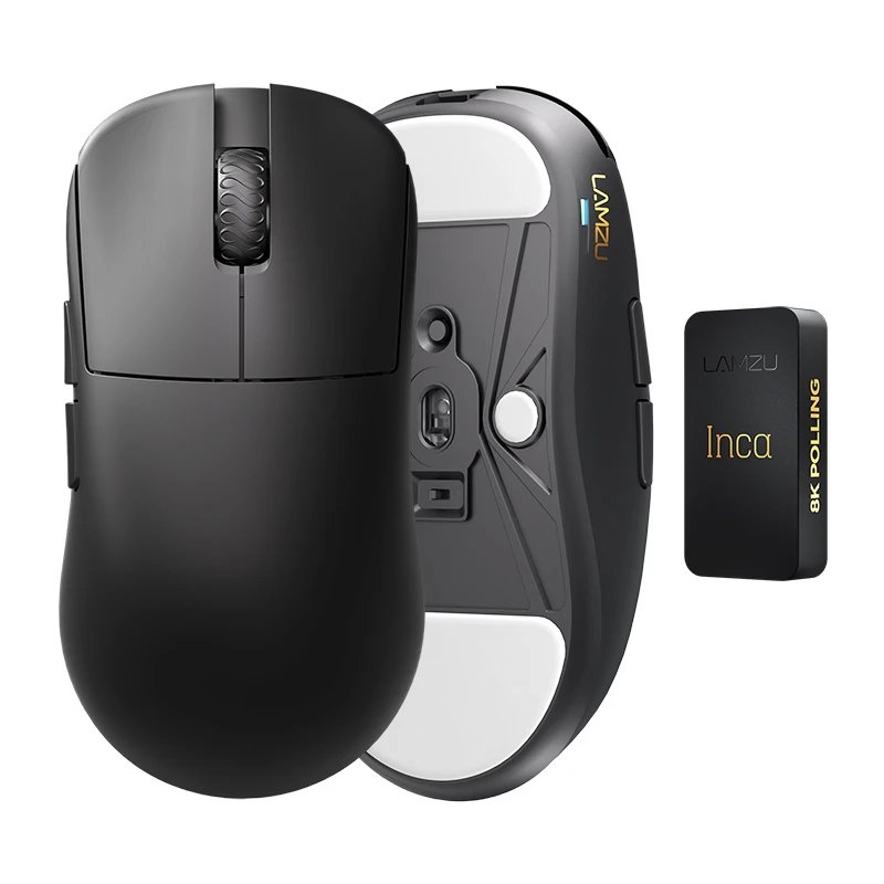 Mouse wireless pentru jocuri Lamzu Inca, negru (INCA-BLACK)